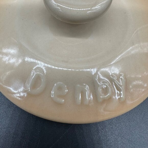 Denby Beige Mini Casserole Dish Lid Pot Double Handle Cookware Single Serve - Picture 9 of 11